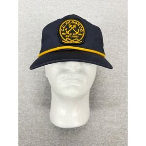 Filson Navy Anchor Rope Hat Mens Adjustable Snapback Cap Navy